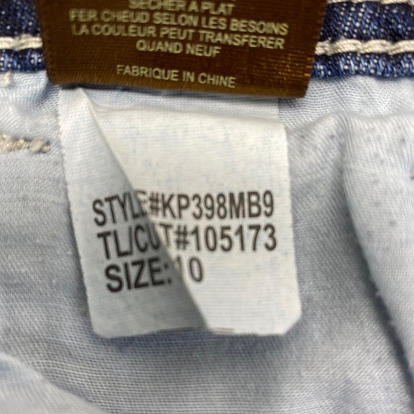 KUT from the Kloth Jeans Womens Size 10 Cuffed Cropped Straight Leg Dark Wash - Picture 13 of 14